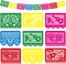 Dia De Los Muertos Decorations - Papel Picado Banner Streams(Multicolor)216"L x 16.5"W